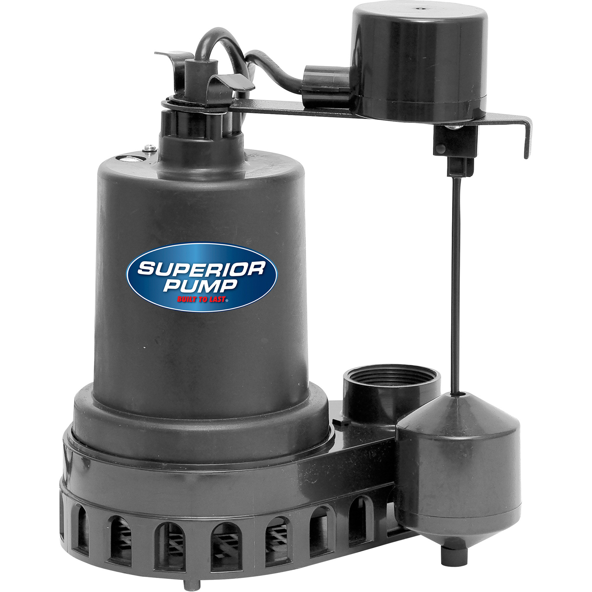 Superior Pump Submersible Sump Pump, 2880 GPH, 1/3 HP, Model# 92372